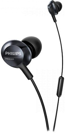 Fone Ouvido Philips Com Microfone Pro6305 Bk Preto