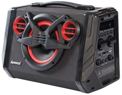 Caixa Amplificada Aca 110 Amvox Preta