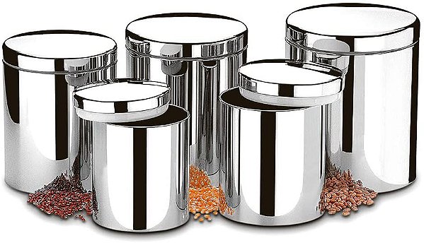 Potes para Mantimentos Brinox 5 PCS Suprema