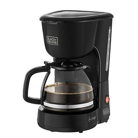 CAFETEIRA JARRA DE VIDRO PARA 12 CAFES CM120-B2 BLACK DECKER 220V