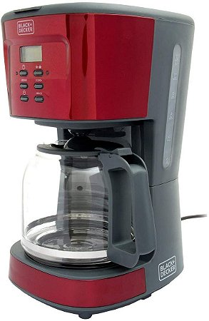 Cafeteira Elétrica Programável 1,5L CMP-B2 Black Decker 220V