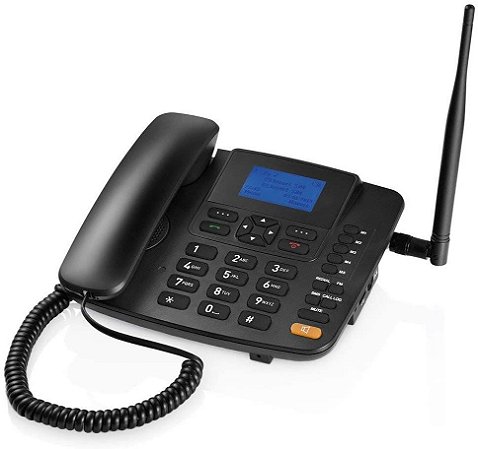 Telefone Celular Rural Fixo Multilaser RE504 Quadriband 3G Preto