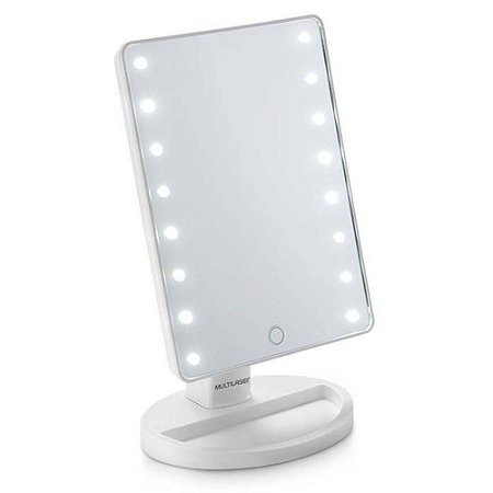Espelho de Mesa LED Multilaser HC174 Pilha Branco