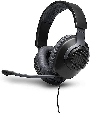 Headset Gamer JBL Quantum 100 Preto para Console e Pc