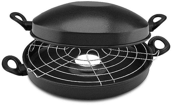 Churrasqueira Grill Antiaderente Panelux 30 cm Grafite Magnific 05.14.051449