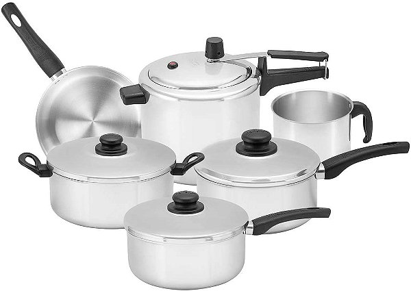 Conjunto de Panelas Panelux Classic Polida 6 Pçs com Panela de Pressão 05.30.041531