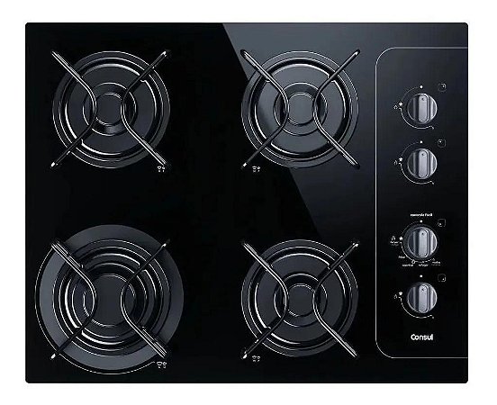 Cooktop Consul 4 bocas Bivolt Preto CD060AEUNA