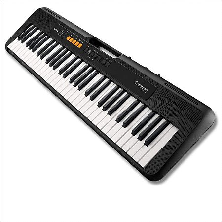 TECLADO MUSICAL CASIO TONE BASICO DIGITAL PRETO CT-S100C2-BR