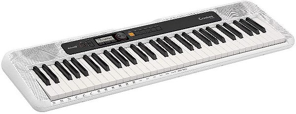 TECLADO MUSICAL CASIO TONE BASICO DIGITAL BRANCO CT-S200WEC2-BR