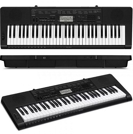 Teclado Musical Digital Preto Casio CTK-3500K2-BR