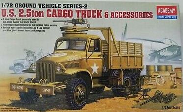 Academy - U.S. 2.5ton Cargo Truck & Accessories - 1/72