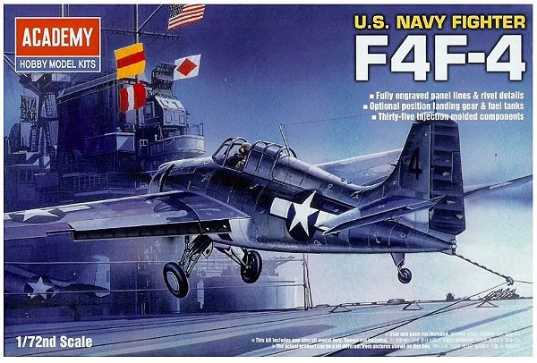 Academy - U.S. Navy Fighter F4F-4 - 1/72