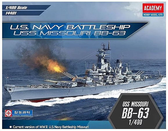 Academy - USS Missouri BB-63 - 1/400