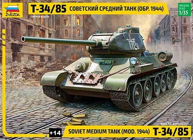 Zvezda - t34/85 "1944" - 1/35