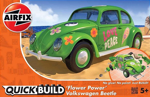 AIRFIX QUICK BUILD - VW BEETLE "FLOWER POWER"