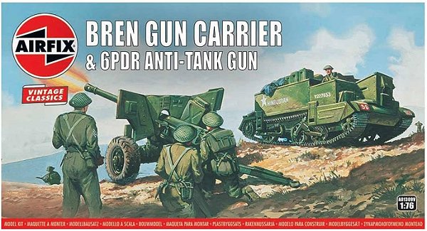 AIRFIX - BREN GUN CARRIER & 6PDR ANTI TANK GUN - 1/76