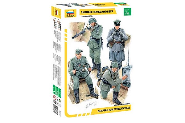 Zvezda - German Halftrack Crew - 1/35