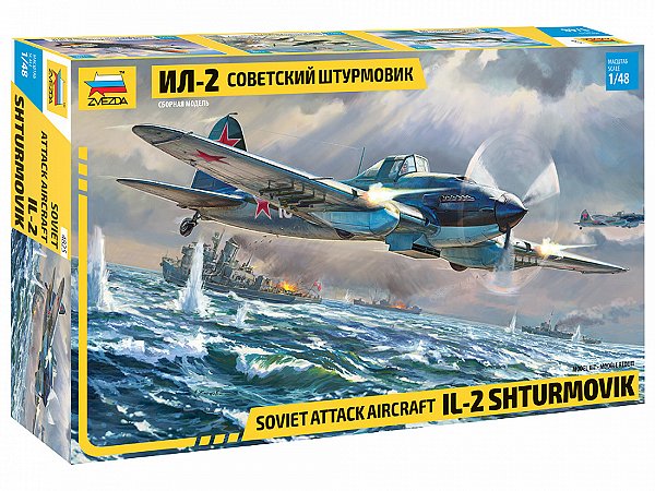 Zvezda - Soviet attack aircraft IL-2 Shturmovik - 1/48