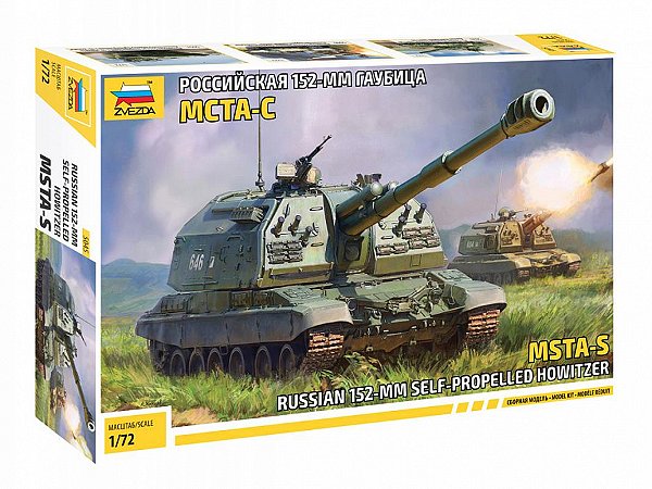Zvezda - Russian 152-mm self-propelled howitzer MSTA-S - 1/72