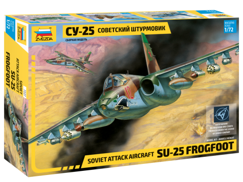 Zvezda - Soviet attack aircraft Su-25 Frogfoot - 1/72