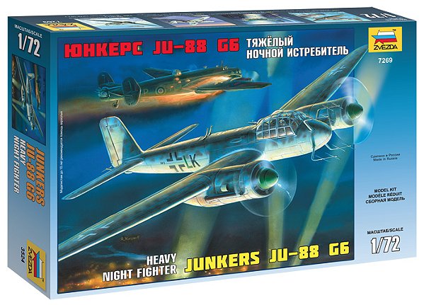 Zvezda - Heavy night fighter Junkers Ju-88 G6 - 1/72