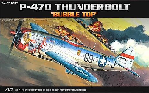 Academy - P-47D "Bubble Top" - 1/72