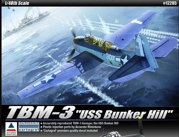 Academy - TBM-3 "USS Bunker Hill" - 1/48