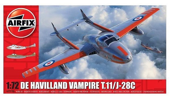 AIRFIX -  DeHavilland Vampire T.11 / J-28C - 1/72