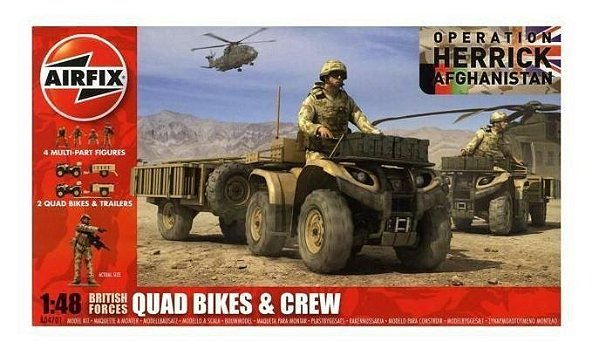 AIRFIX - BRITISH FORCES QUAD BIKES/CREW - 1/48