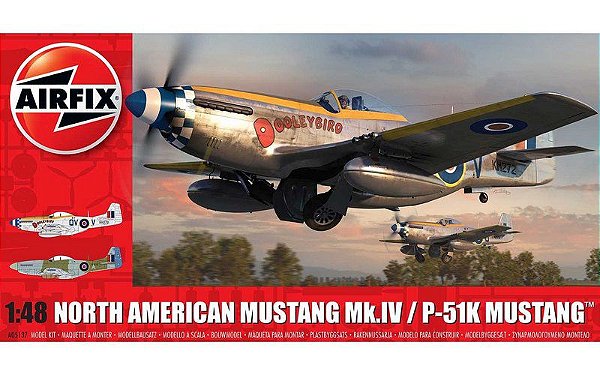 AIRFIX - NORTH AMERICAN MUSTANG MK.IV/P-51K MUSTANG - 1/48