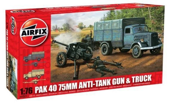 AIRFIX - PAK 40 ANTI TANK GUN & TRUCK - 1/76