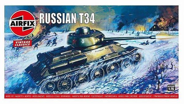 AIRFIX - T34/85 TANK - 1/76