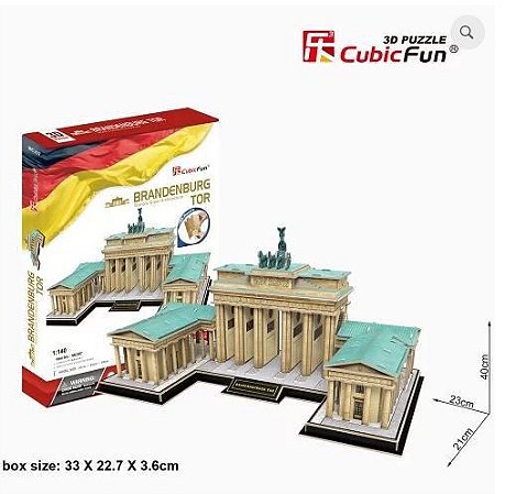 CUBICFUN - BRANDENBURG GATE (GERMANY) - PUZZLE 3D