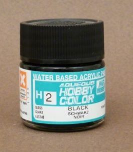 Gunze - Aqueous Hobby Colors 002 - Black (Gloss)