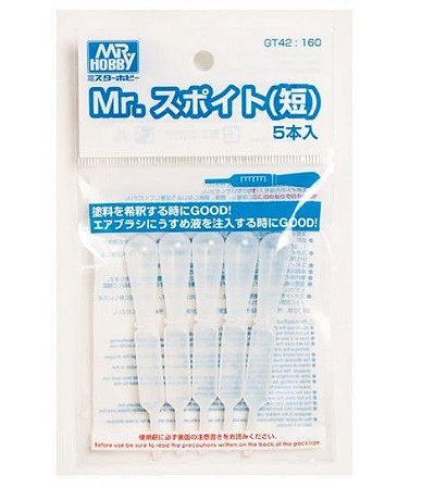 GUNZE - MR. Dropper Short - Kit com pipetas (5 pçs)