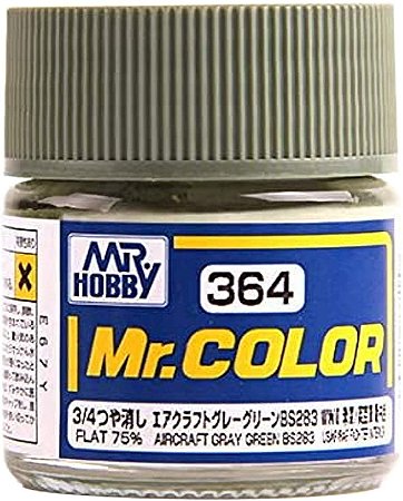 Gunze - Mr.Color 364 - AIRCRAFT GRAY GREEN BS283 (Flat)