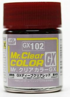 Gunze - Mr.Clear Color GX102 - Deep Clear Red (Verniz Vermelho)