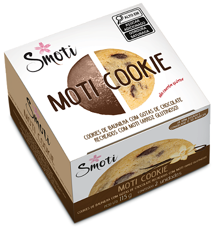 Moti Cookie de Baunilha com Gotas de Chocolate cx/2 unidades