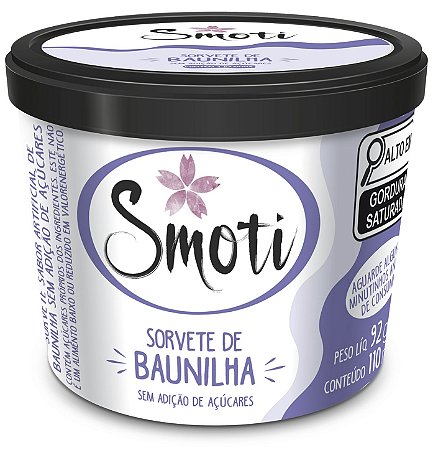 Sorvete de Baunilha Sem Adição de Açucares (92gr)-Copo 110 ml