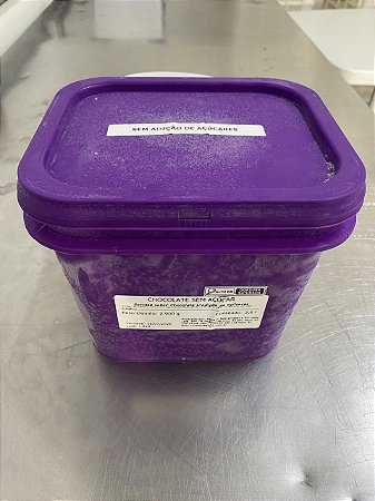Sorvete de Chocolate Sem Adição de Açucares (3,00 Kg)-Balde de 3,6 Lts