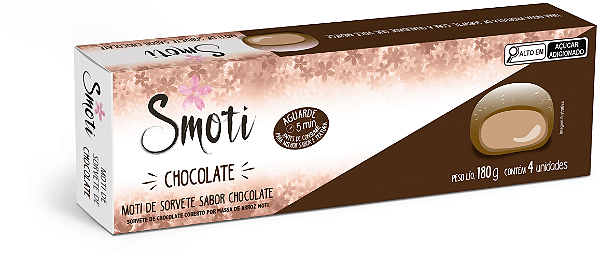 Caixa de Moti de Sorvete - Chocolate 180gr(4un.)