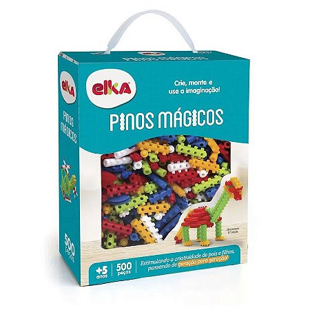 Brinquedo Blocos De Montar Infantil Educativo 500 Peças