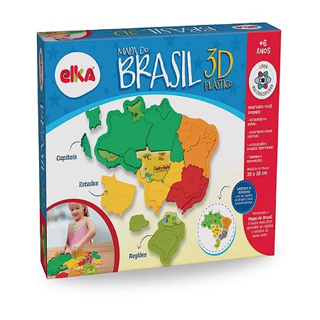 Mapa do Brasil 3D