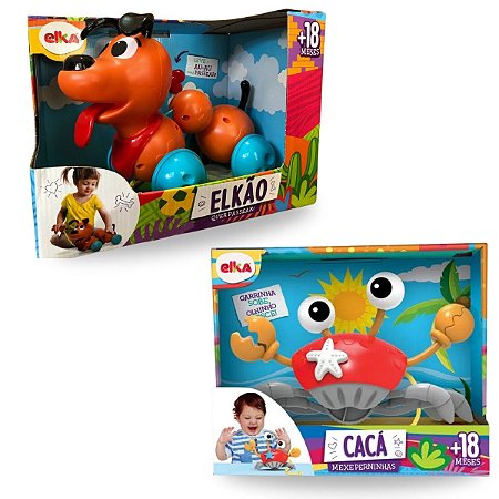 Kit Cachorrinho Elkão e Cacá Caranguejo