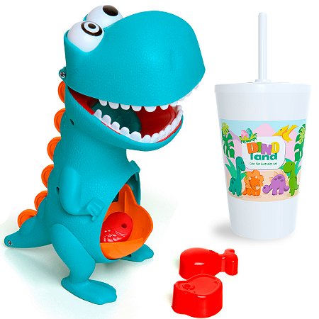 Boneco Dino Papa Tudo Brinquedo Educativo e Didático Brinquedo Infantil Elka