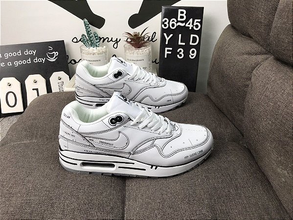 Nike air max 1 sketch shell all white - TMJ IMPORTS OFICIAL