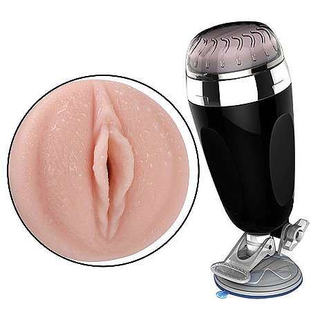 Masturbador Vagina Com Ventosa Em Cyberskin X5 CUP