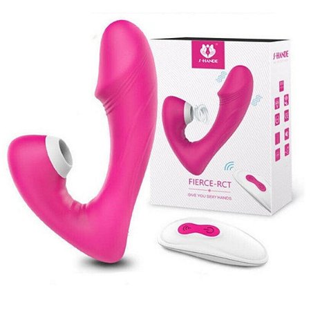 Vibrador Duplo Massageador De Clitoris Com Pulsação S-Hande Fierce-RCT - Sexshop