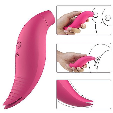 Vibrador Estimulador de Clitóris e Seios Com 9 Vibrações - S-Hande - SexShop