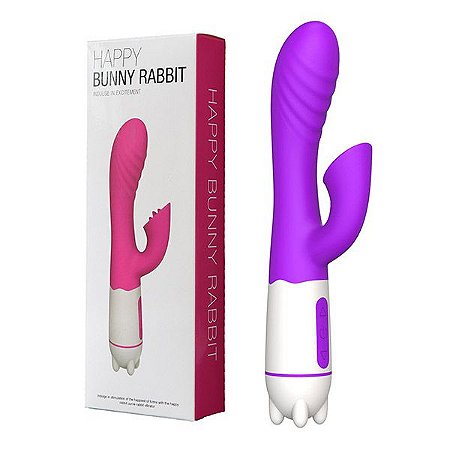 Vibrador Estimulador Duplo Clitóris e Ponto G Tongue Happy Rabbit  - Sex Shop